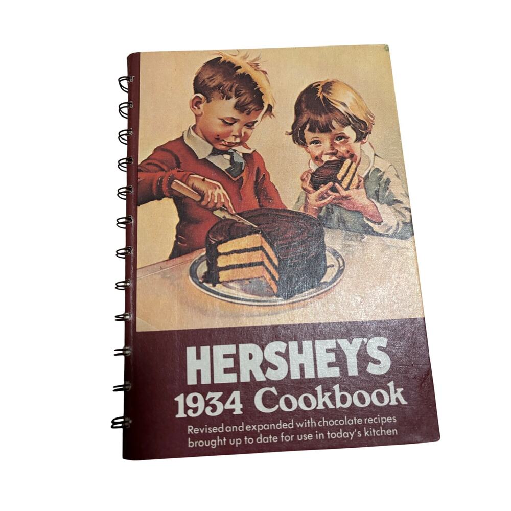 Vintage Hershey's 1934 Cookbook Revised 1971 Edition Spiral Bound